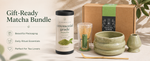 Strabella matcha starter kit in gift-ready Japanese-inspired box packaging ready to ship