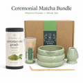 Matcha Starter Kit — Ceremonial Bowl, Bamboo Whisk + Powder