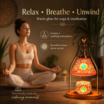 Warm glow for yoga and meditation — Strabella mosaic candle warmer lamp