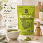 Bright green sencha matcha powder color — culinary grade everyday