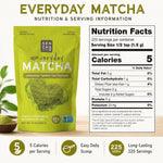 Everyday matcha pour — sencha naturals 340g into ceramic chawan