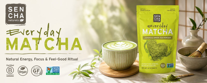 Everyday culinary-grade matcha for daily ritual — Sencha Naturals 340g