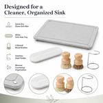 Designed for a cleaner organized sink — features of the Strabella Sink-Side Set