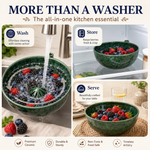 Berry washer bowl 3-in-1 — wash, store in fridge, and serve berries at the table