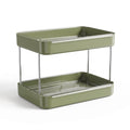 Countertop Mug Rack — 2-Tier Cup Drying Shelf, Sage Green