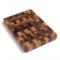End Grain Cutting Board — Large Double-Sided Solid Wood, 15 x 11 in