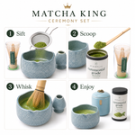 How to make matcha: sift, scoop, whisk and enjoy with the Matcha King ceremony set