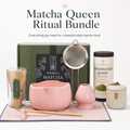 Matcha Queen Ritual Bundle — 7-Piece Set + Ceremonial Matcha, Pink or Purple | Strabella