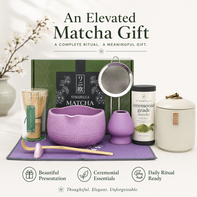 Purple Matcha Queen ritual bundle — an elegant, gift-ready matcha set