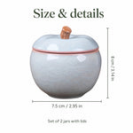 Trinket jar dimensions — 7.5 cm / 2.95 in wide, 8 cm / 3.14 in tall